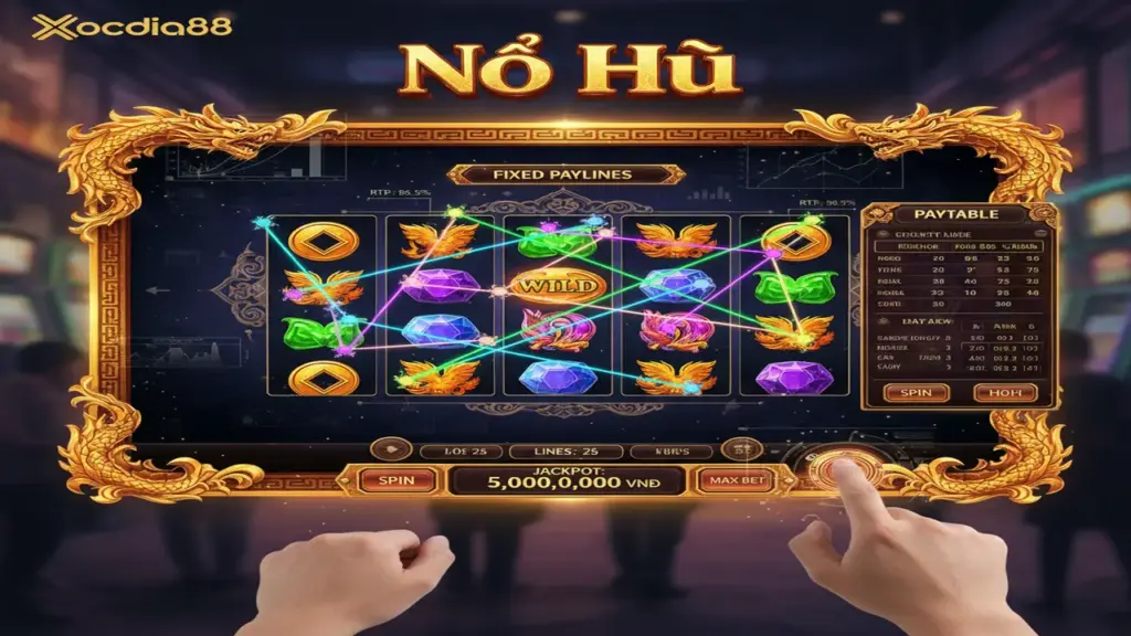 Cách chọn dòng cược nổ hũ liên tục Xocdia88