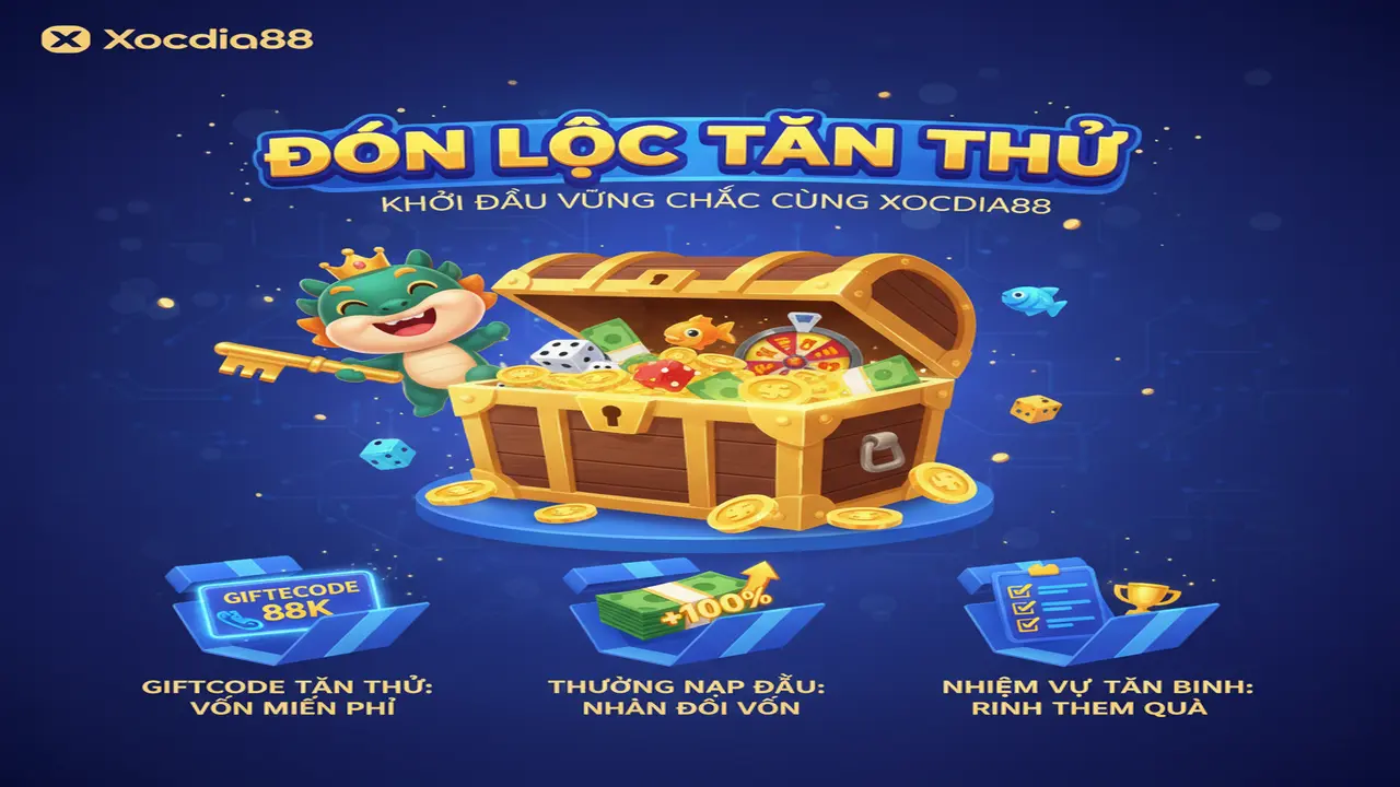 Đón lộc tân thủ: Nhận quà khủng khởi nghiệp Xocdia88