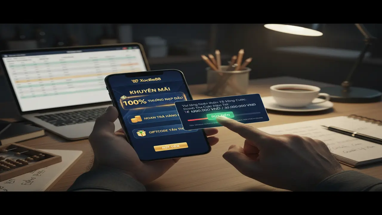 Lưu ý để rút tiền khuyến mãi thành công Xocdia88