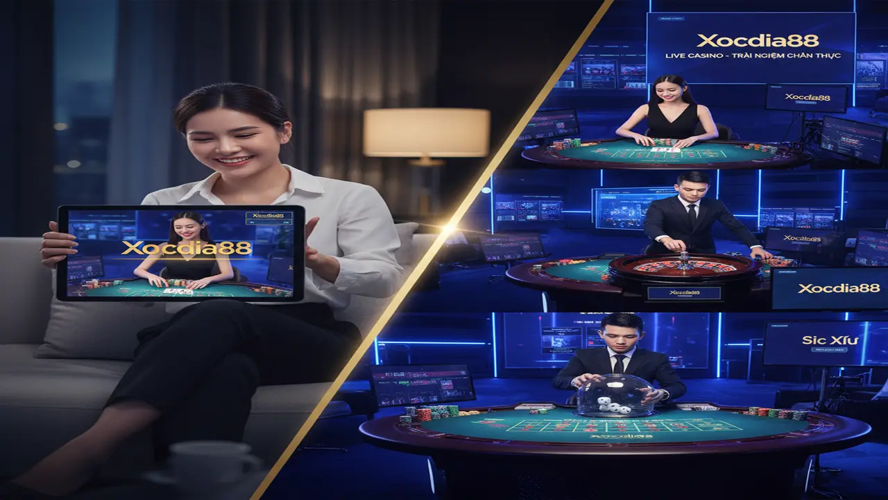Live Casino: Trải nghiệm sòng bài thật Xocdia88