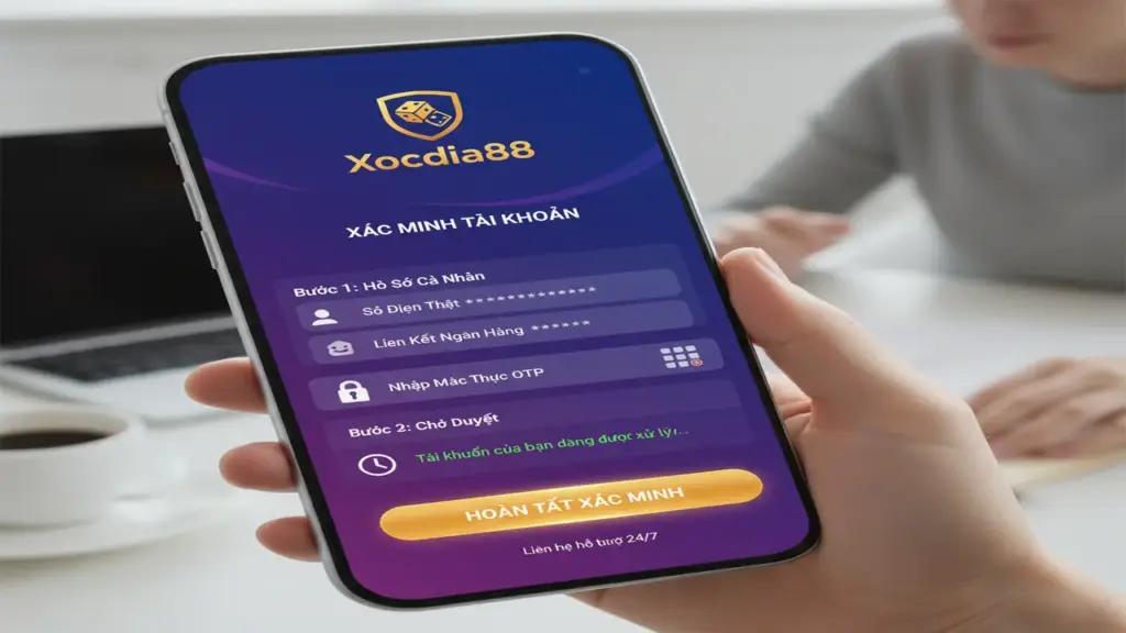 Xác minh tài khoản Xocdia88